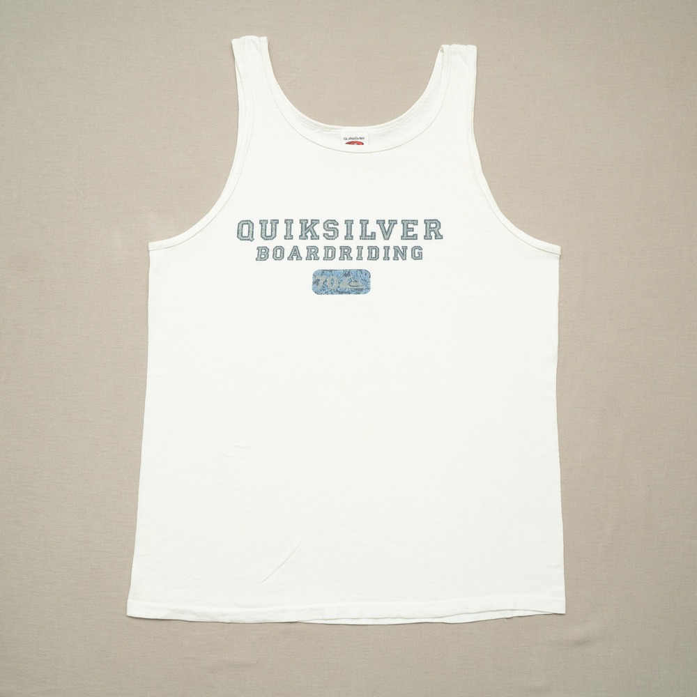 Vintage 90s Quicksilver Internationale Board Riding Tank Top USA Made Adult M